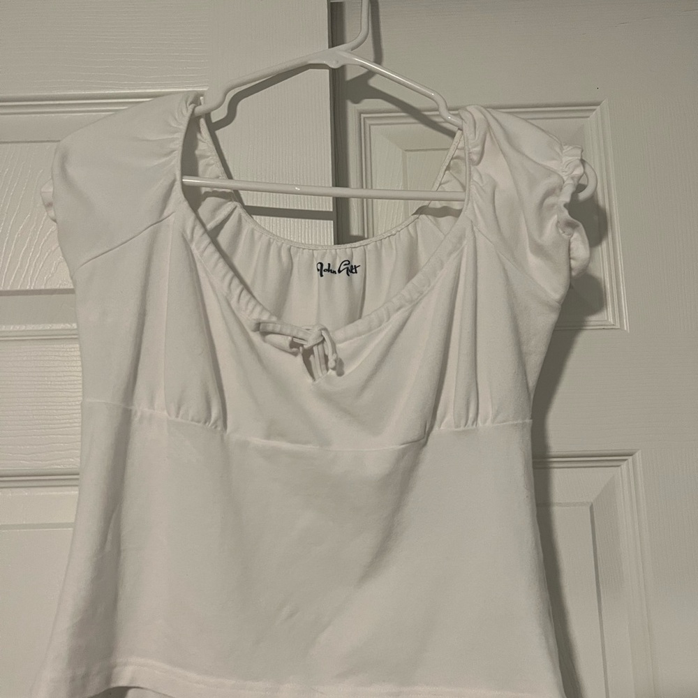 Brandy Melville/John Galt white t shirt, one size, white